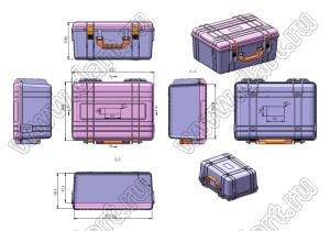 Case 45-7 ящик переносной для приборов 423x336x196 мм