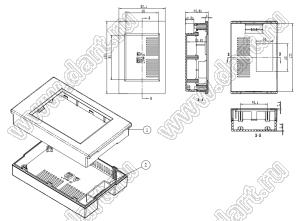 Case 27-44 корпус дисплея 130x83x41 мм