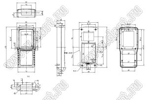 Case 21-154 корпус переносной 178x84x36 мм; пластик ABS