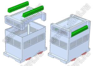 Case 22-57 промышленный управляющий корпус (комплект с двумя клеммными колодками) 145x90x130 мм