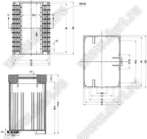 Case 23-3 корпус на DIN-рейку 100x70x112.6 мм