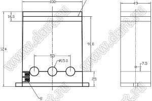 Case 20-1 коробка электрическая соединительная 100x49x124 мм