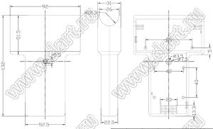 Case 21-17 корпус переносной 132x92x31 мм