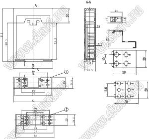 Case 23-48 корпус на DIN-рейку 82x24.5x111 мм