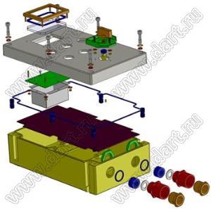 Case 11-107A корпус пластиковый влагозащищенный 361x221x122 мм