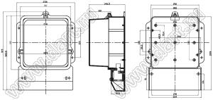 Case 19-22 корпус настенный 319x236x146.5 мм