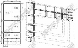 Case 11-77 корпус пластиковый влагозащищенный 500x360x158 мм