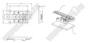 Case 23-132 корпус на DIN-рейку 105x45x11 мм