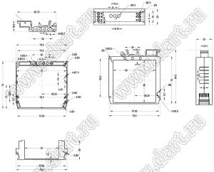 Case 23-38 корпус на DIN-рейку 84.5x79.5x25 мм