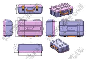 Case 45-3 ящик переносной для приборов 333x236x126 мм