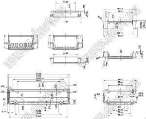 Case 18-43 корпус настольный 154x84x38 мм