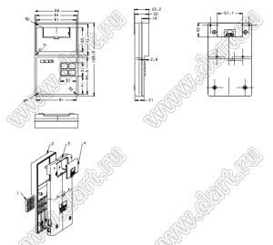 Case 21-124 корпус переносной 167x99x33 мм