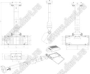 Case 27-6 корпус дисплея 260x47x464 мм