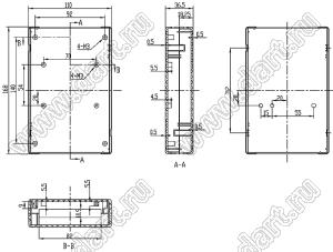 Case 20-4 коробка электрическая соединительная 168x110x36.5 мм