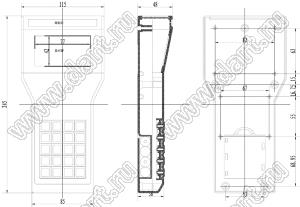 Case 21-43D корпус переносной 115x48x245 мм