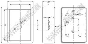 Case 20-7 коробка электрическая соединительная 70x50x24 мм