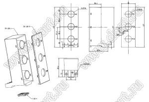 Case 23-130 корпус на DIN-рейку 60x45x127 мм