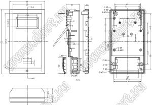 Case 21-74B корпус переносной 83x152x34 мм