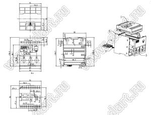 Case 23-137 корпус на DIN-рейку 95x91x120 мм