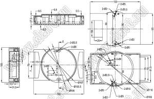 Case 23-40 корпус на DIN-рейку 150x105x31.5 мм; пластик ABS