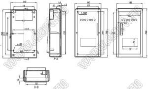 Case 18-9D корпус настольный 260x140x63 мм