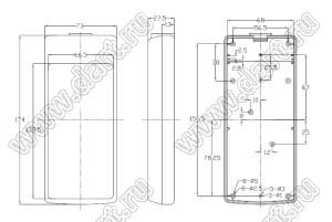 Case 21-96 корпус переносной 174x74x27 мм