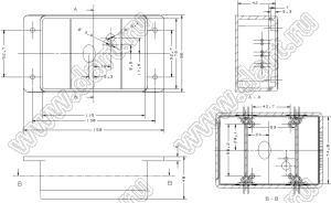 Case 11-79A корпус пластиковый влагозащищенный 158x86x48 мм