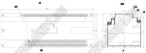 Case 22-8 промышленный управляющий корпус (комплект с двумя клеммными колодками) 300x110x110 мм