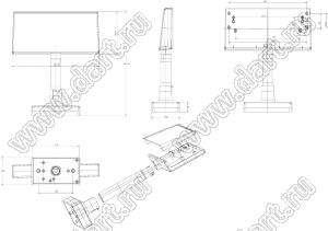 Case 27-8 корпус дисплея 215x34x255.5 мм