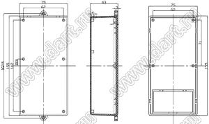 Case 19-30 корпус настенный 155x75x43 мм