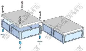 Case 11-77 корпус пластиковый влагозащищенный 500x360x158 мм