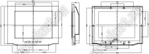 Case 27-19 корпус дисплея 284x220x42 мм