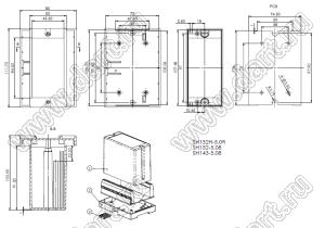 Case 23-126 корпус на DIN-рейку 112x80x106 мм