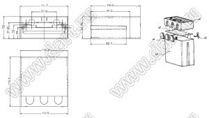 Case 20-84 коробка электрическая соединительная 112x52x116 мм