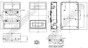 Case 23-19 корпус на DIN-рейку 110x168x36.5 мм