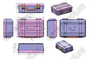 Case 45-9 ящик переносной для приборов 610x436x216 мм