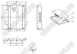 Case 23-108 корпус на DIN-рейку 239x198x48 мм