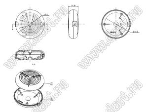 Case 28-121 корпус нестандартный 72x72x25 мм