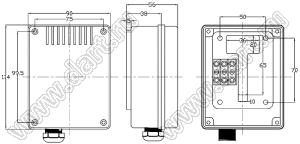 Case 20-14 коробка электрическая соединительная 114x90x56 мм