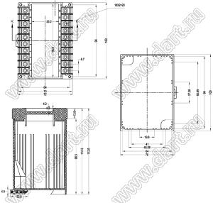 Case 23-4 корпус на DIN-рейку 100x70x112.6 мм