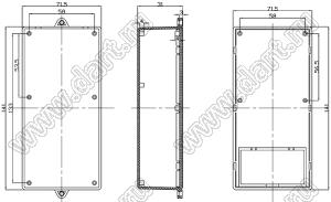 Case 19-28 корпус настенный 141x71.5x31 мм