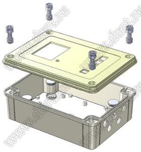 Case 11-98A корпус пластиковый влагозащищенный 180x130x60 мм