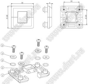 Case 11-65 32x32x6 мм