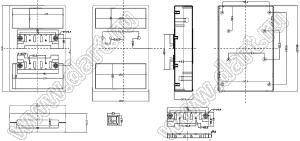 Case 23-18 корпус на DIN-рейку 110x168x36.5 мм; пластик ABS