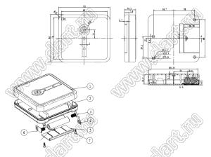 Case 21-140 корпус переносной 93x86x21 мм