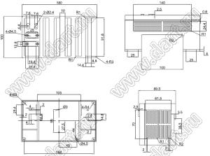 Case 23-31 корпус на DIN-рейку 180x100x89.5 мм