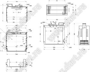 Case 23-39 корпус на DIN-рейку 79.5x74x40 мм