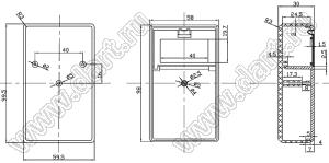 Case 20-56 коробка электрическая соединительная 99.5x59.5x30 мм