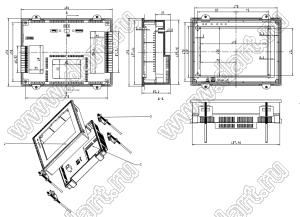 Case 27-47A корпус дисплея 195x145x61 мм; пластик ABS