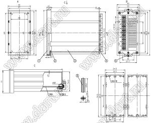 Case 30-1Z корпус сигнализатора 40x80xL мм